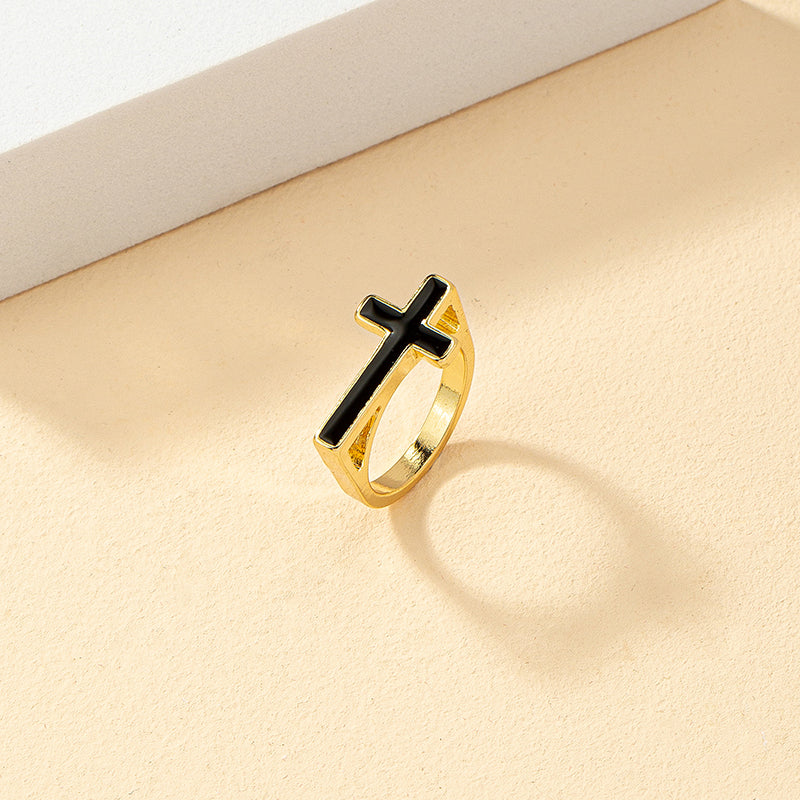 Retro Cross Ring