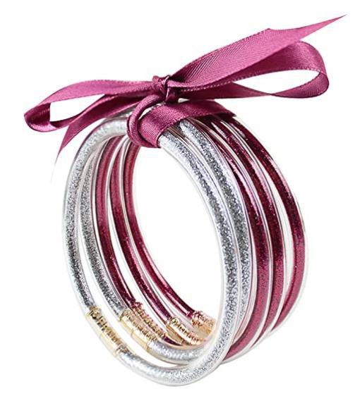 Glitter Jelly Bangles