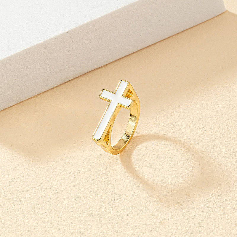 Retro Cross Ring